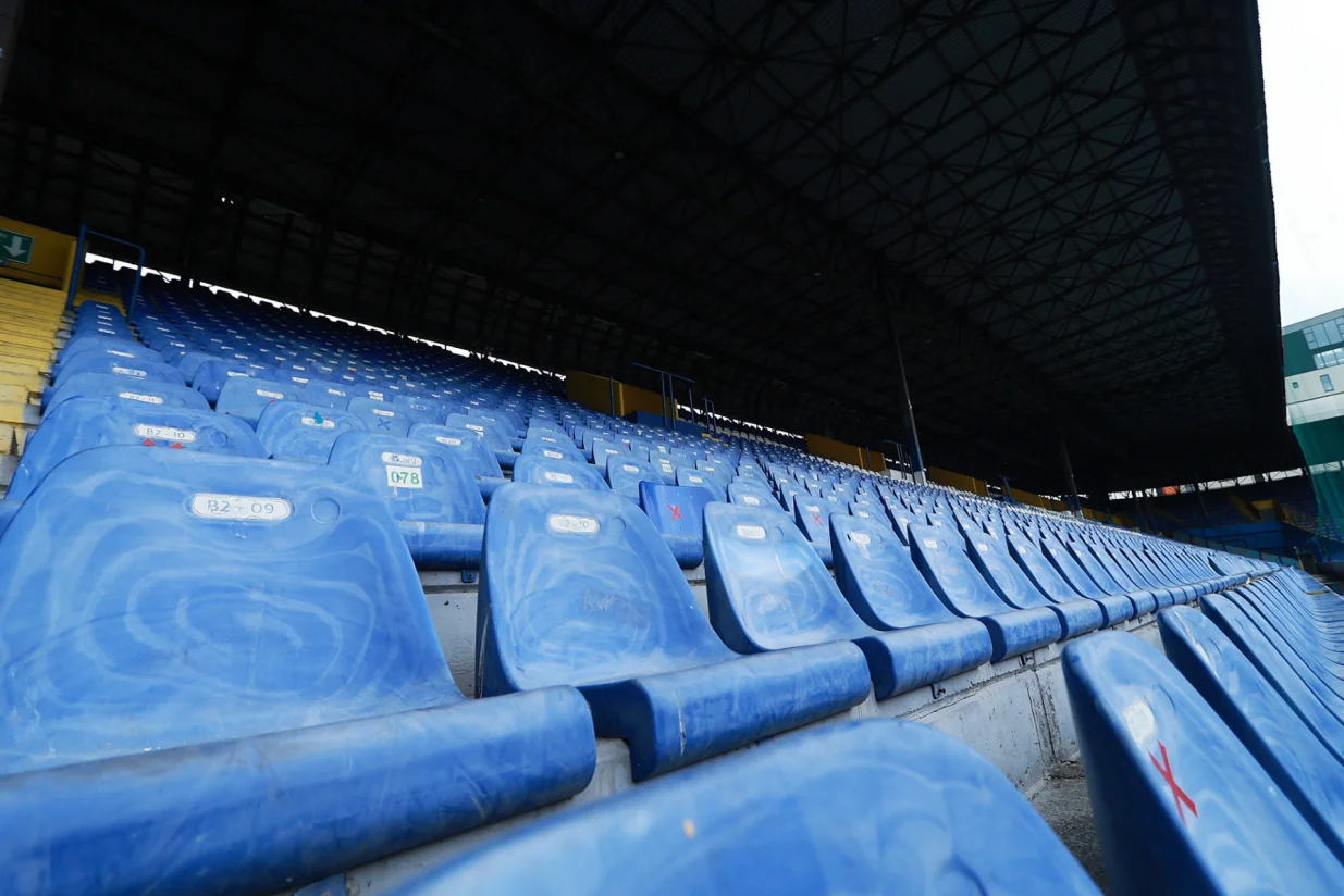 Stadion Grbavica pred utakmicu Željezničara i Posušja (FOTO: Adem Ćatić, www.fkz.ba)