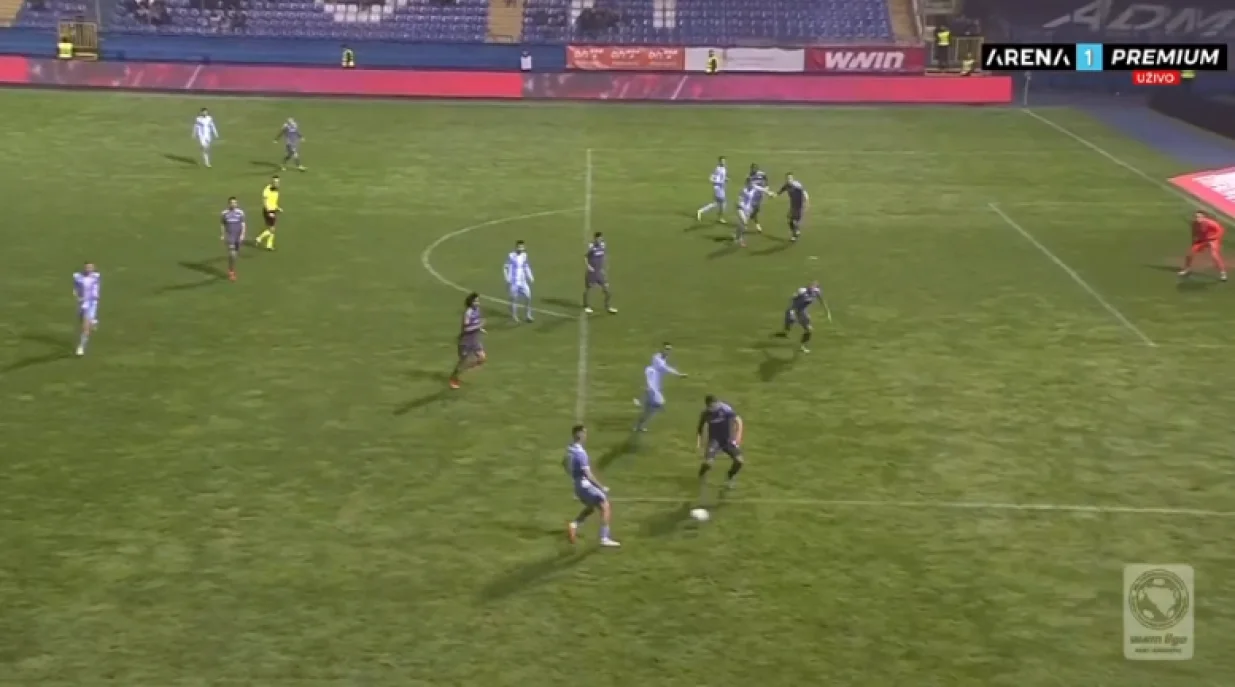 Posušje stiže do prvog pogotka (FOTO: Screenshot - Arena Sport)