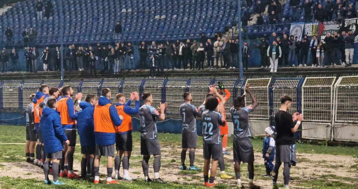 Slavlje igrača i navijača Željezničara