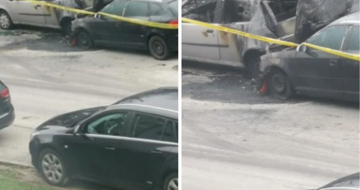 Izgorio automobil na Pofalićima, požar zahvatio i drugo vozilo//