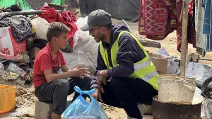 Muslimansko dobrotvorno društvo Merhamet, povodom Ramazanskog bajrama, podijelilo je prehrambene pakete ugroženom stanovništvu Gaze/Merhamet