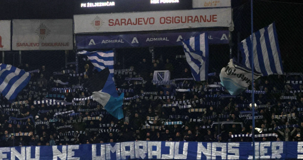 Detalj sa utakmice na Grbavici - Željezničar v Posušje 28.03.2025. (FOTO: Sport1.ba - Sanel Konjhodžić)