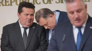 Stevandić, Dodik i Višković/