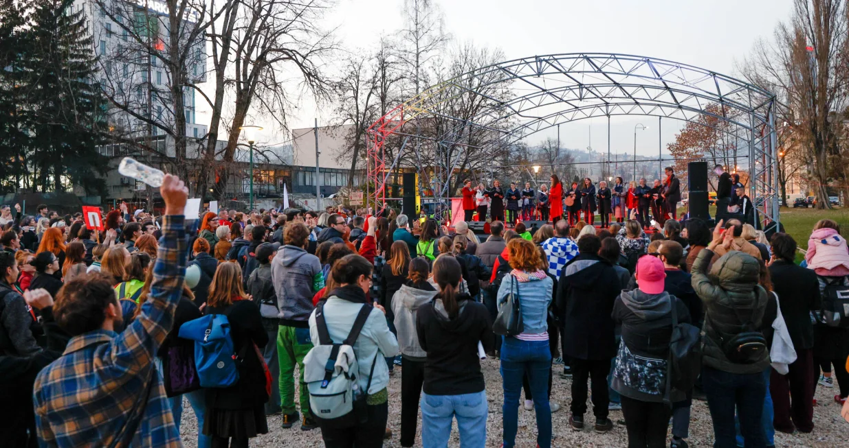 8. martovski protesti Sarajevo/Damir Deljo