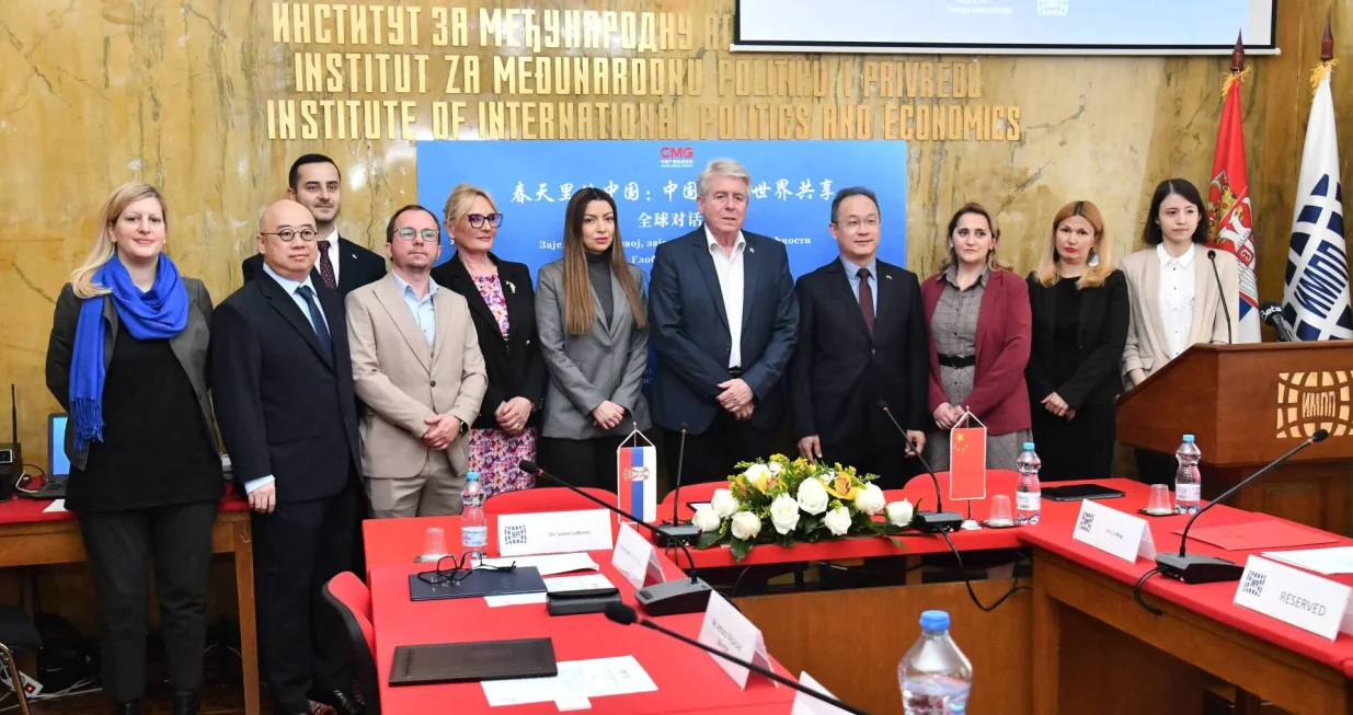 Beograd, 31.03.2025. - Globalni dijalog "Zajednicki razvoj, zajednicko deljenje mogucnosti", koji su organizovali Kineska medijska grupa i Institut za medjunarodnu politiku i privredu (IMPP), odrzan je danas u Institutu za medjunarodnu politiku i privredu u Beogradu. (BETAPHOTO/MILAN ILIC)/Milan Ilic
