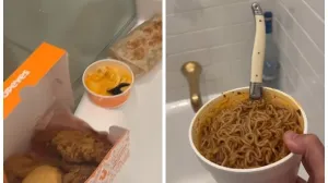 Neobična rutina u kupatilu/Screenshot/tiktok