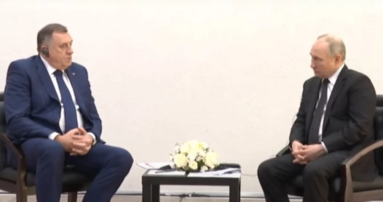 Dodik i Putin su se sastali u Kazanju/Screenshot/