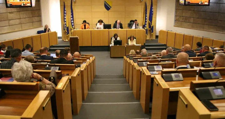 Predstavnički dom Parlamenta FBiH, Parlament FBiH, PFBiH, sjednica, intoniranje himne/Damir Deljo/