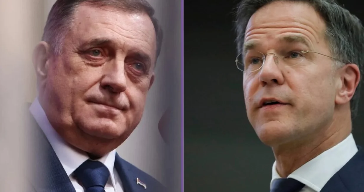 Milorad Dodik i Mark Rutte/
