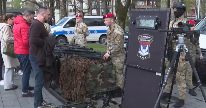 pokazna vježba, mup rs, banja luka, policija/Screenshot