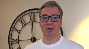 Aleksandar Vučić u majici "I ja sam Ćaci"/Screenshot