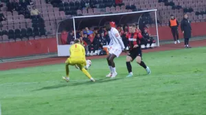 Detalj sa utakmice između Slobode i Veleža (FOTO: Sport1.ba)