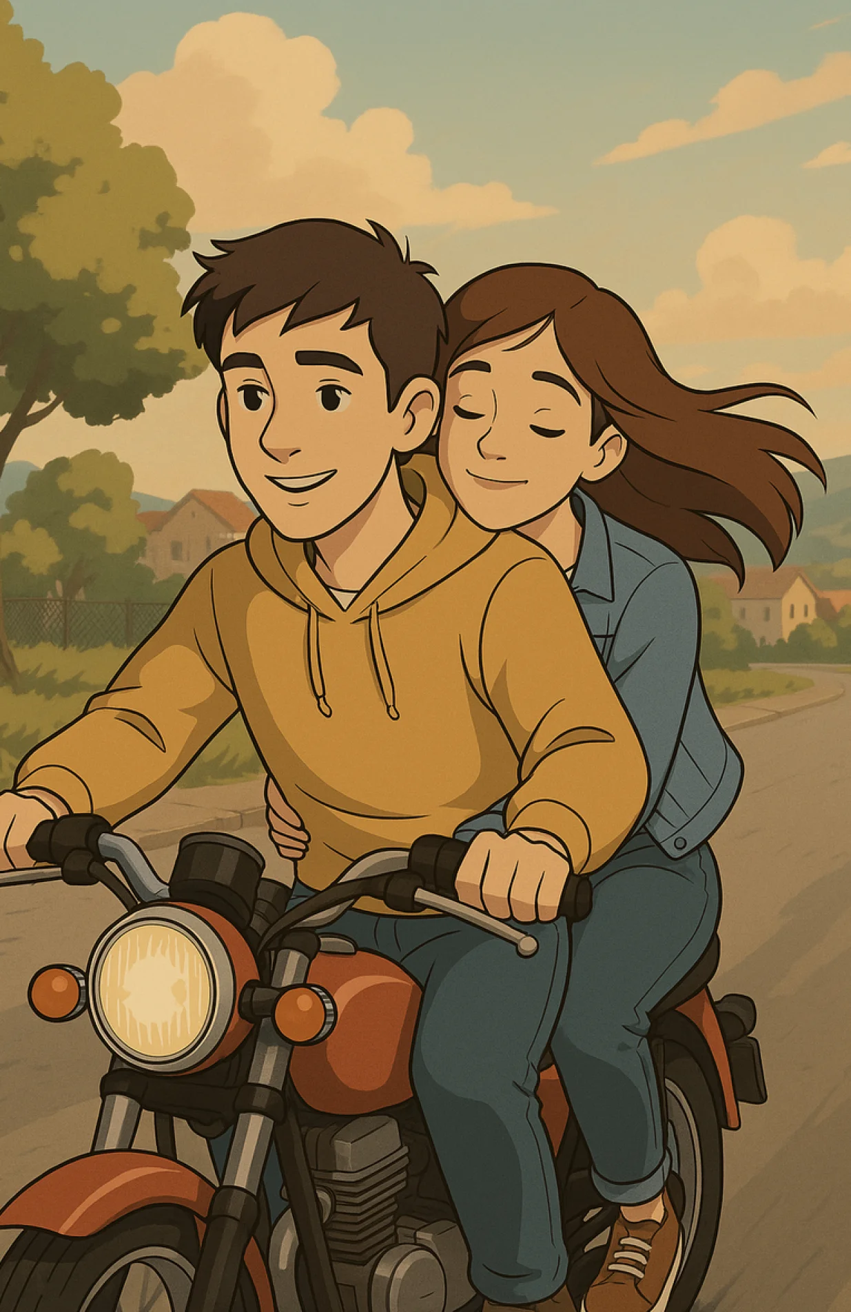 "Izigravo foru, vozili se na mom motoruJa, Alma i Tomos imali smo mali kosmos"/