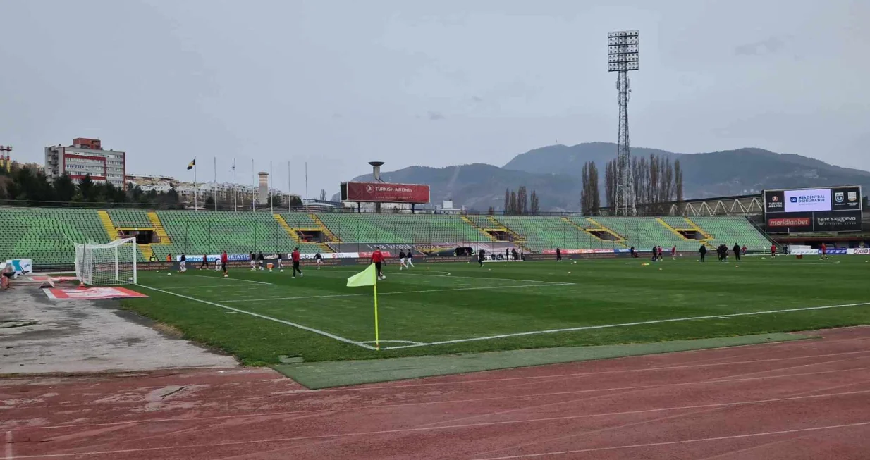 Stadion Koševo uoči utakmice protiv Igmana (FOTO: Sanel Konjhodžić/Sport1)