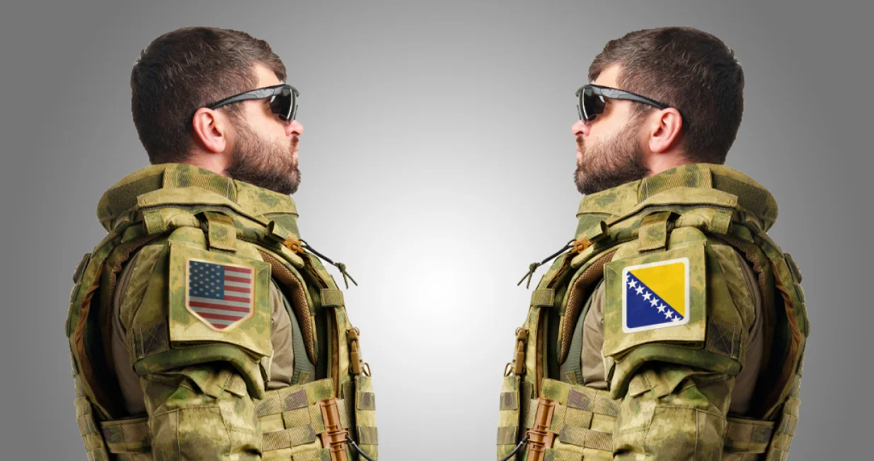 Oružane snage BiH, Nacionalna garda Maryland, američka vojska, marinci, vizual za kolumnu/Benjamin Krnić