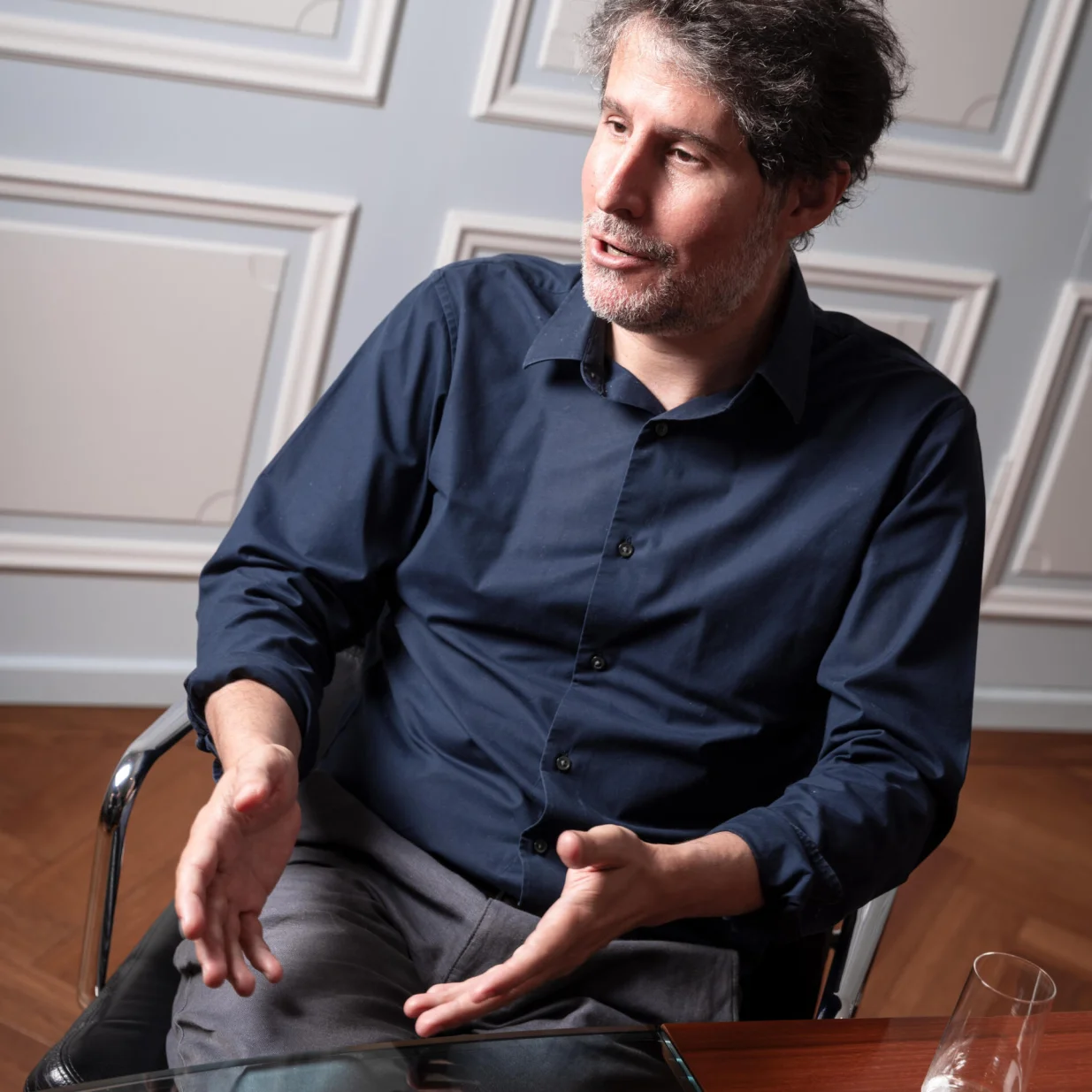 BERN 7.9.2023, Giuliano da Empoli, Schriftsteller, Roman: "Der Magier im Kreml", Schweiz © Marco Zanoni/LUNAX/Marco Zanoni