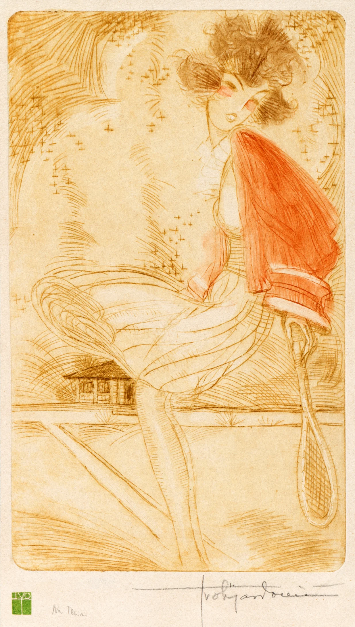 Na tenisu, oko 1923, Galerija umjetnina /ROBERT MATIĆ/