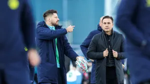 Bruno Petković i Fabio Cannavaro (FOTO: Luka Stanzl/PIXSELL)