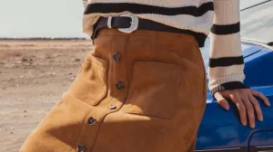 suknja od brušene kože//