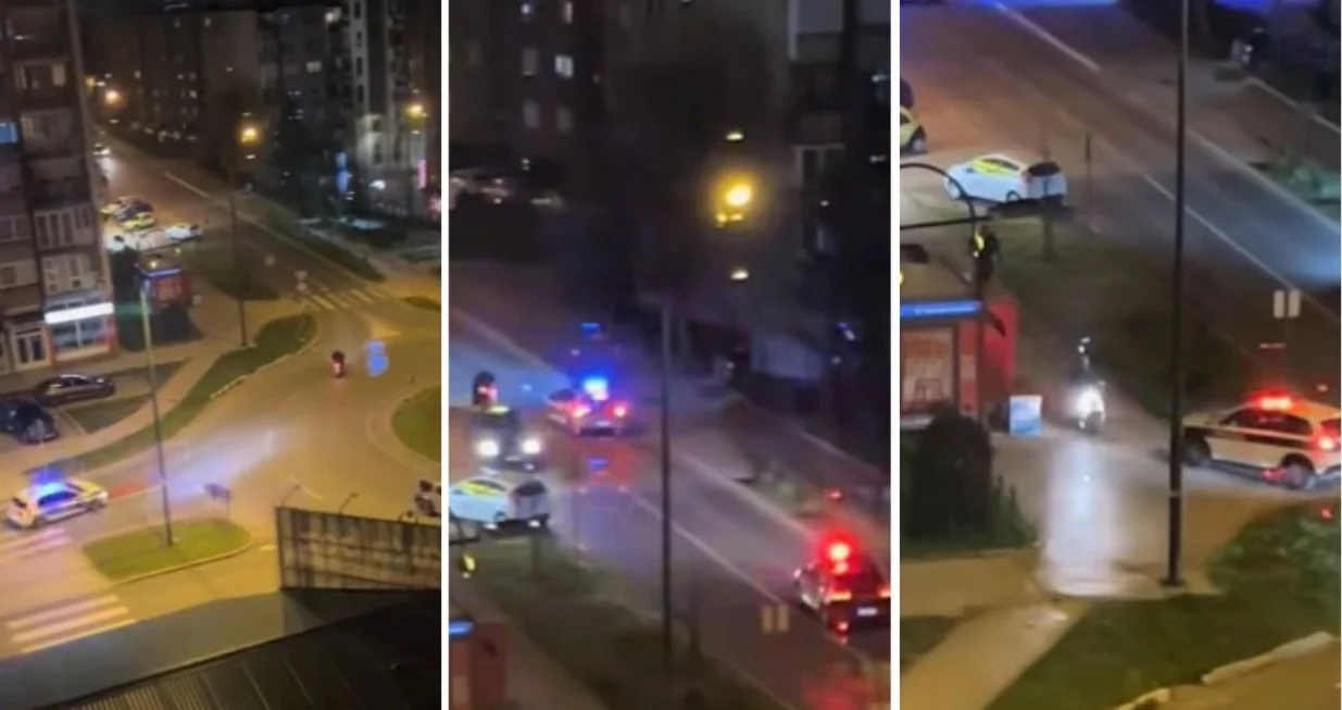 Potjera na ulicama Sarajeva, MUP KS/Prtsc