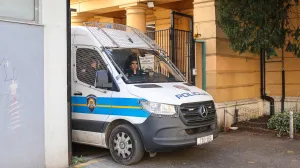 05.03.2025., Zagreb - Policija odvozi Gorana Krunica i ostalih zbog utaje poreza iz Ureda za suzbijanje korupcije i organiziranog kriminaliteta (USKOK) u Vlaskoj ulici. Photo: Luka Stanzl/PIXSELL/Luka Stanzl/pixsell