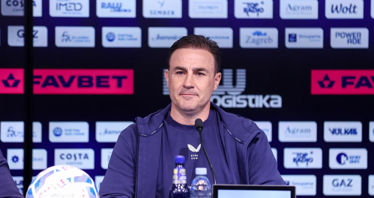 04.04.2025., Zagreb - Konferencija za medije trenera Fabia Cannavara uoci utakmice GNK Dinama protiv Istre na stadionu maksimir. Photo: Matija Habljak/PIXSELL