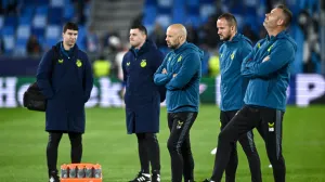 05.11.2024., stadion Tehelne pole, Bratislava, Slovacka - UEFA Liga prvaka, grupna faza, 4. kolo, SK Slovan Bratislava - GNK Dinamo. pomocni trener Sandro Perkovic Photo: Marko Lukunic/PIXSELL