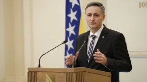 SARAJEVO, 20. marta (FENA) - Član Predsjedništva BiH Denis Bećirović obratit se danas medijima na vanrednoj pres-konferenciji. (Foto FENA/Amer Kajmović)/Amer Kajmović