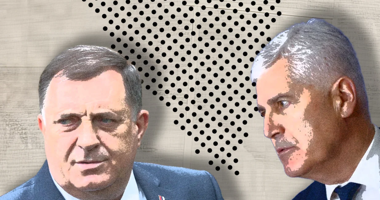 Milorad Dodik, Dragan Čović, vizual za kolumnu/Benjamin Krnić