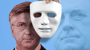 Plenković s Dodikovim profilom, vizual za kolumnu/Benjamin Krnić
