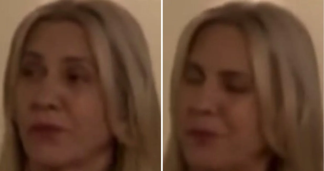 Željka Cvijanović, predsjedavajuća Predsjedništva BiH, facijalne ekspresije tokom govora Denisa Bećirovića/Prtsc