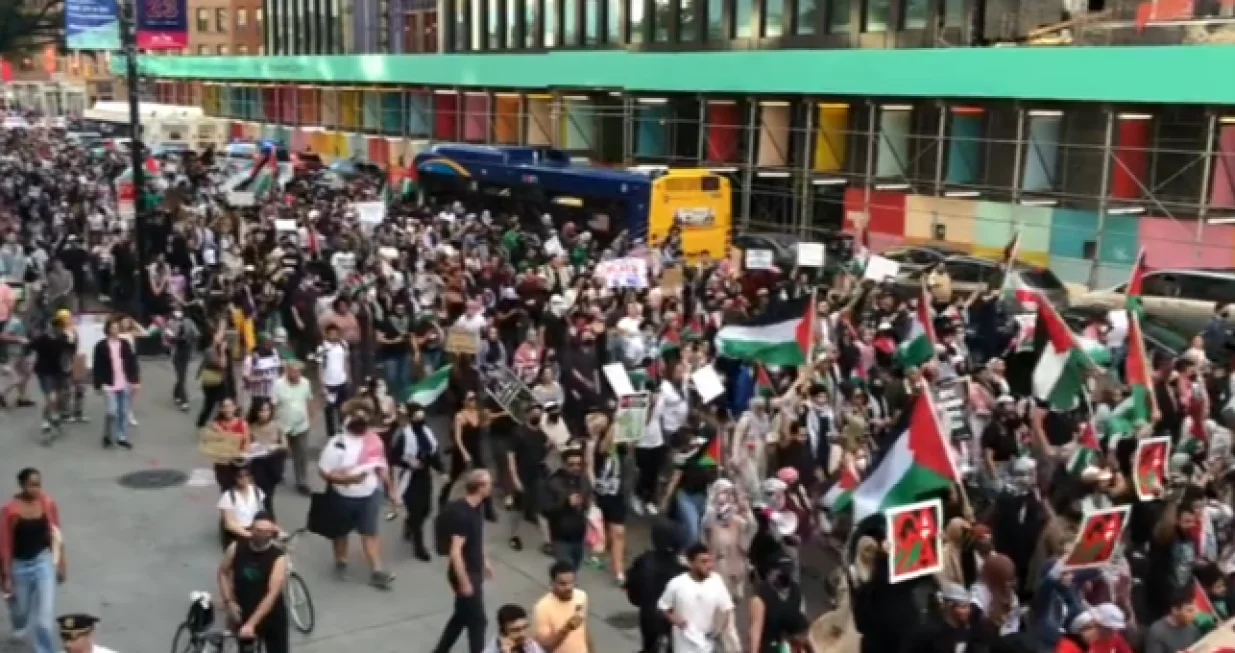 Propalestinski protesti su redovni u SAD/ Screenshot/ X/