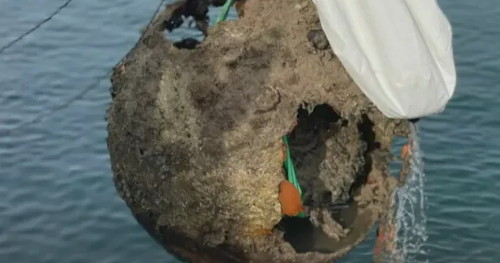 Istra: Mina teška 580 kg pronađena u zoni koja ljeti vrvi kupačima/Protubrodska Mina Foto: Dnevnik.hr
