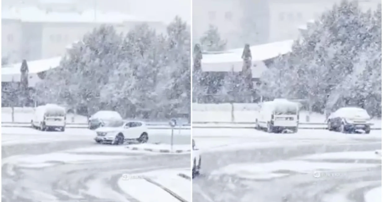 Pada snijeg u Ankari/Printscreen/X.com//