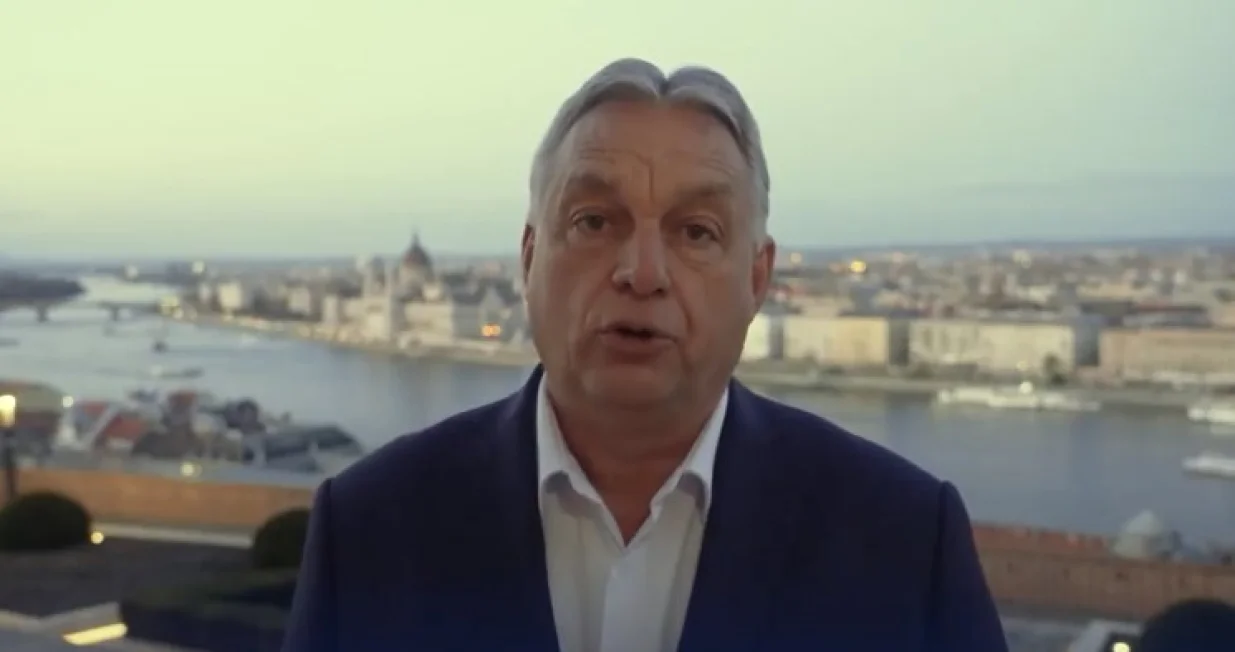 Orban je poruku poslao sa vidikovca iznad Dunava u Budimpešti/Screenshot// Screenshot 