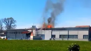 prijedor, požar, fabrika, Cimss/Screenshot