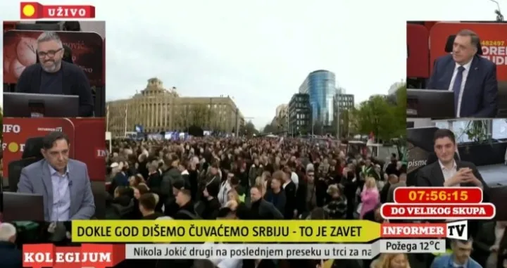 Dodik u studiju TV Informer/N1/