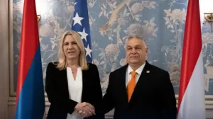 Predsjedavajuća Predsjedništva BiH Željka Cvijanović i premijer Mađarske Viktor Orban/X.com