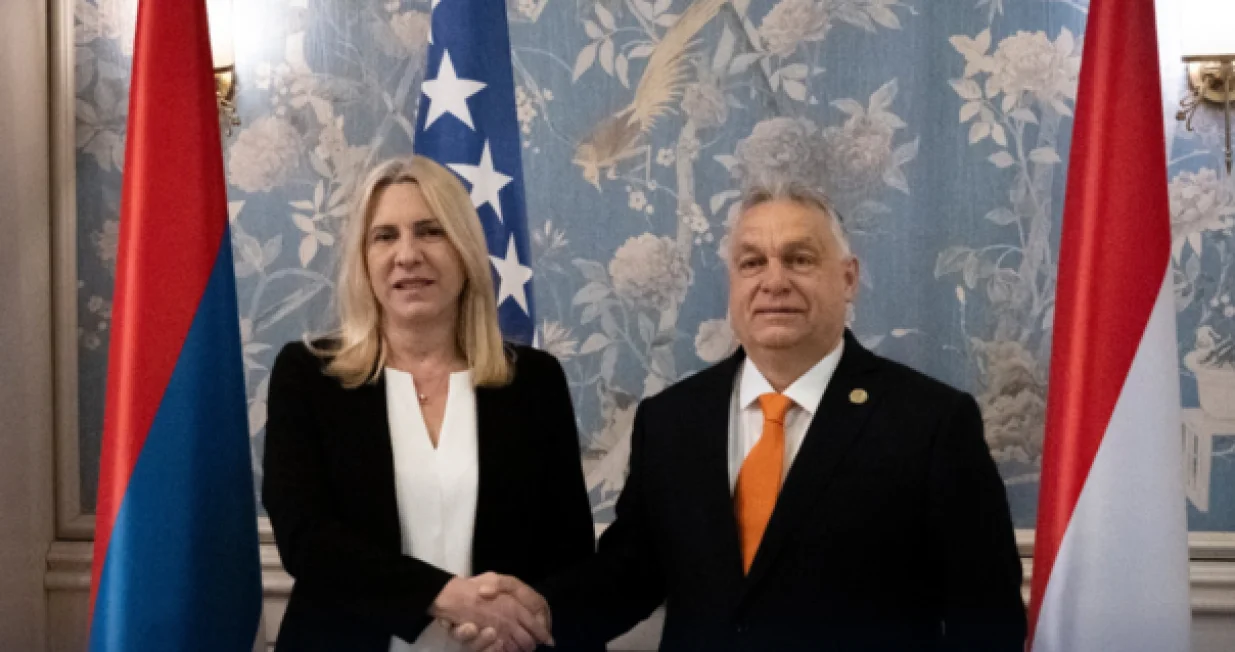 Predsjedavajuća Predsjedništva BiH Željka Cvijanović i premijer Mađarske Viktor Orban/X.com