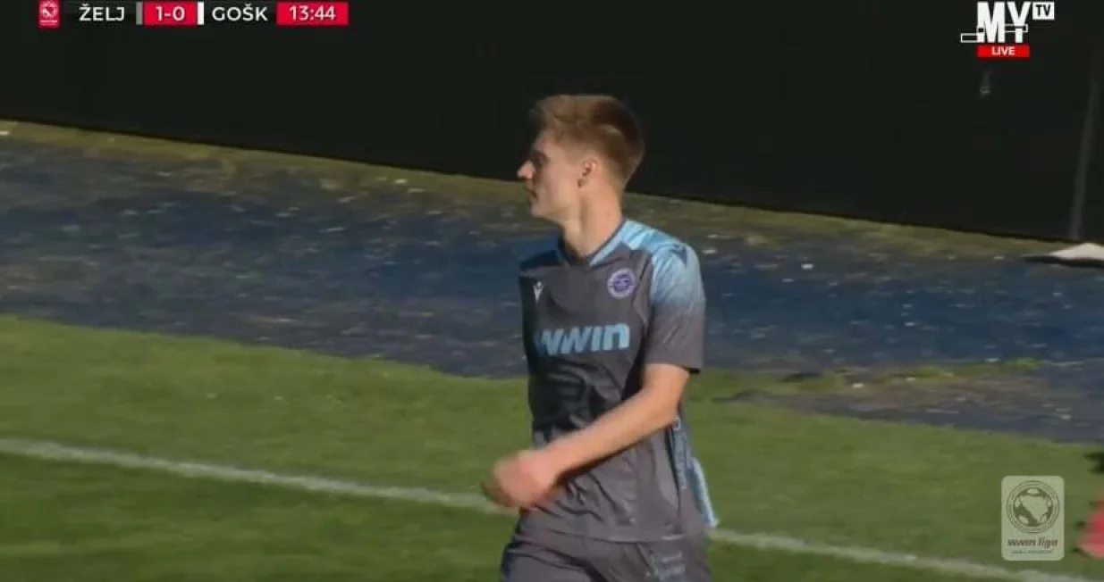 Gol Šošića za vodstvo Želje (FOTO: Screenshot/MYTV)