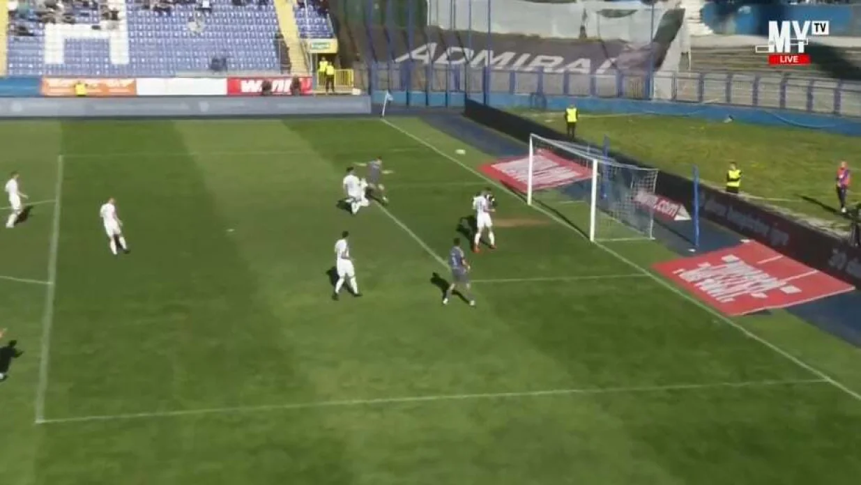 Gol Šošića za vodstvo Želje (FOTO: Screenshot/MYTV)