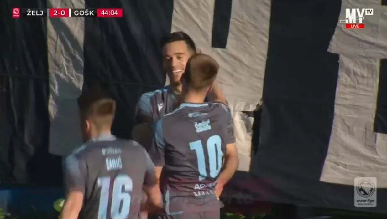 Gol Dangubića protiv GOŠK-a (FOTO: Screenshot/MYTV)