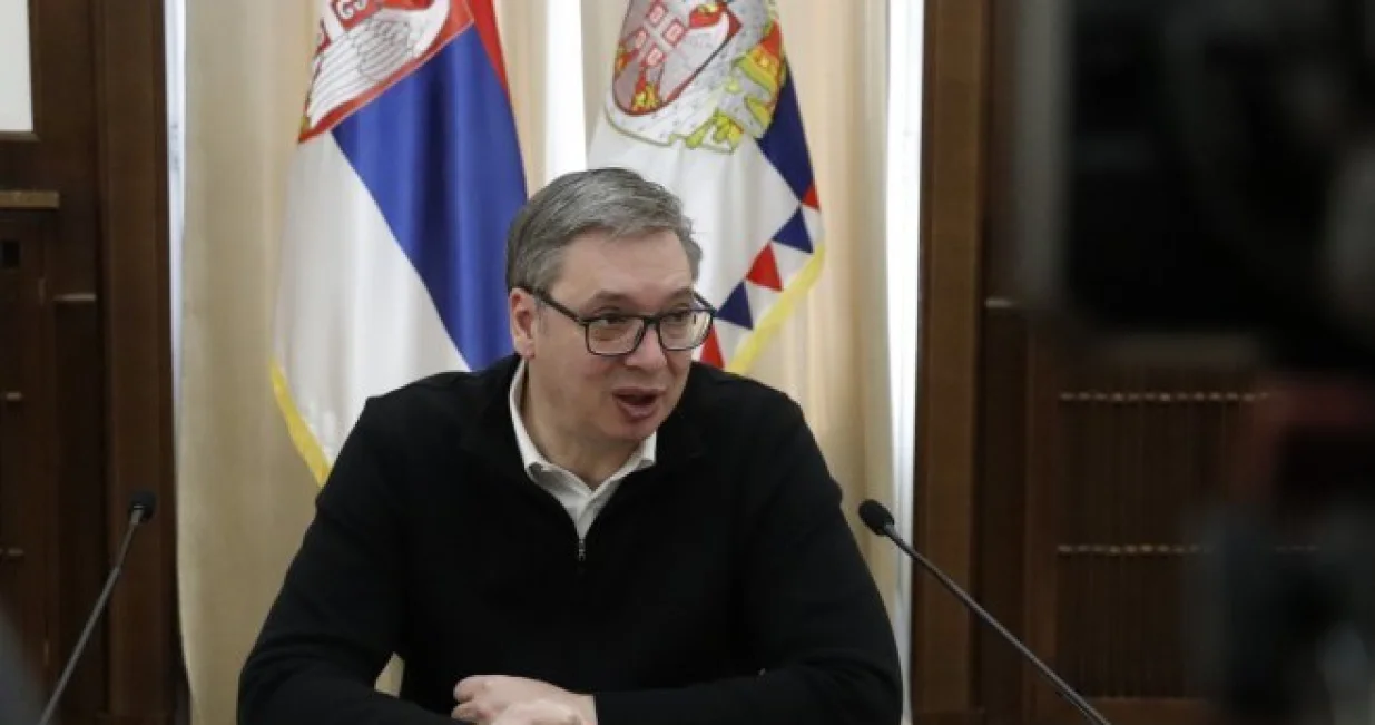 Aleksandar Vučić, predsjednik Srbije, press konferencija/Tanjug