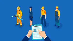 Posao ilustracija radnici/