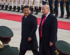epa08939595 (FILE) US President Donald J. Trump (C-R) and Chinese President Xi Jinping (C-L) review soldiers of the Chinese People's Liberation Army honor guard during a welcome ceremony at the Great Hall of the People in Beijing, China, 09 November 2017. The presidency of Donald Trump, which records two presidential impeachments, will end at noon on 20 January 2021. EPA/ROMAN PILIPEY *** Local Caption *** 53885225/Roman Pilipey