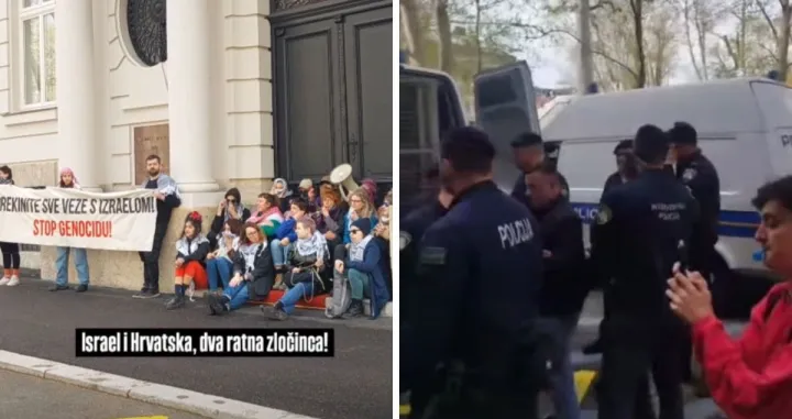 Protest i privođenje učesnika protesta/Instagram