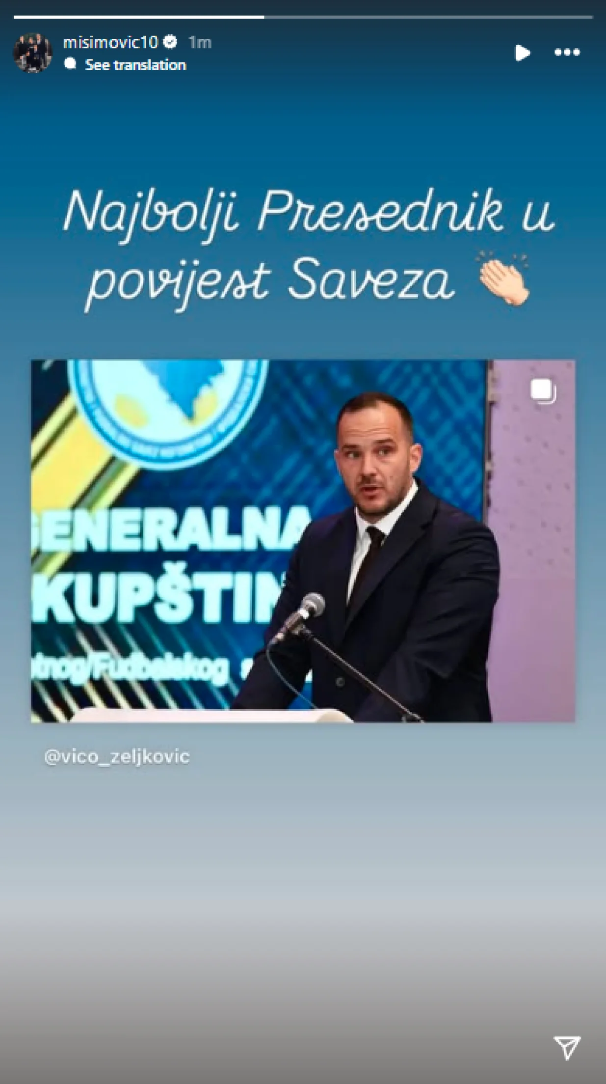 Zvjezdan Misimović objava 