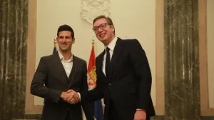Novak Đoković i Aleksandar Vučić (FOTO: Milos Tesic/PIXSELL)