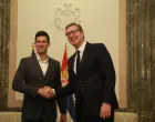 Novak Đoković i Aleksandar Vučić (FOTO: Milos Tesic/PIXSELL)