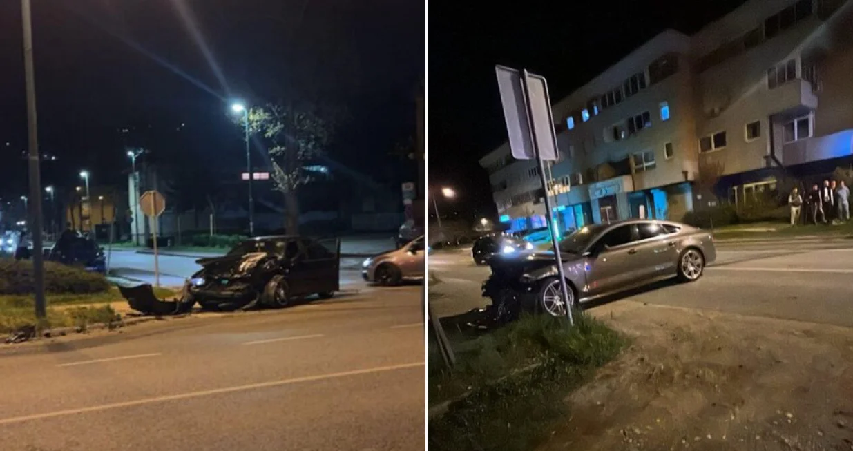 Na vozilima je pričinjena veća šteta/Crna Hronika/Crna Hronika